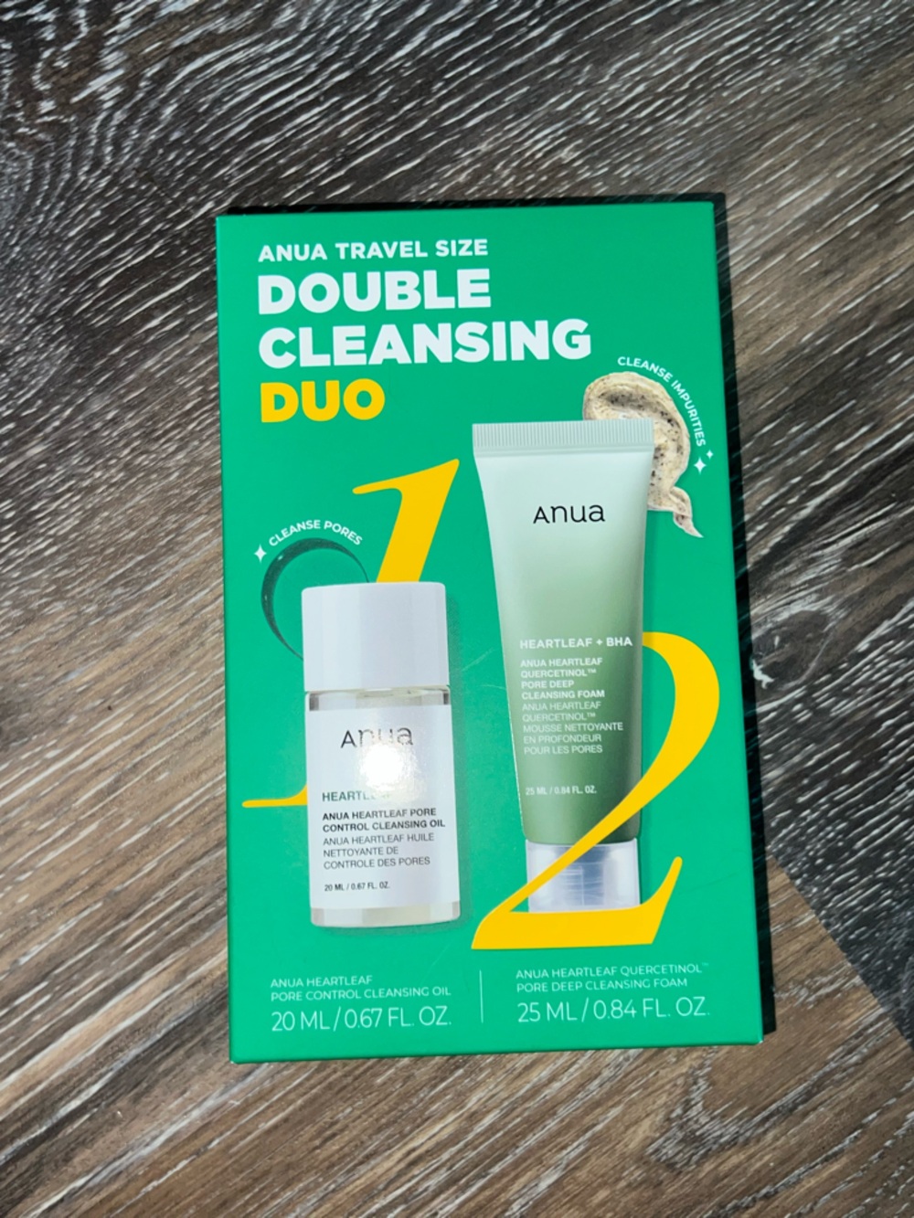 Double Cleansing Duo - Green Travel Skincare Set